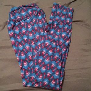 Multicolored OS lularoe leggings